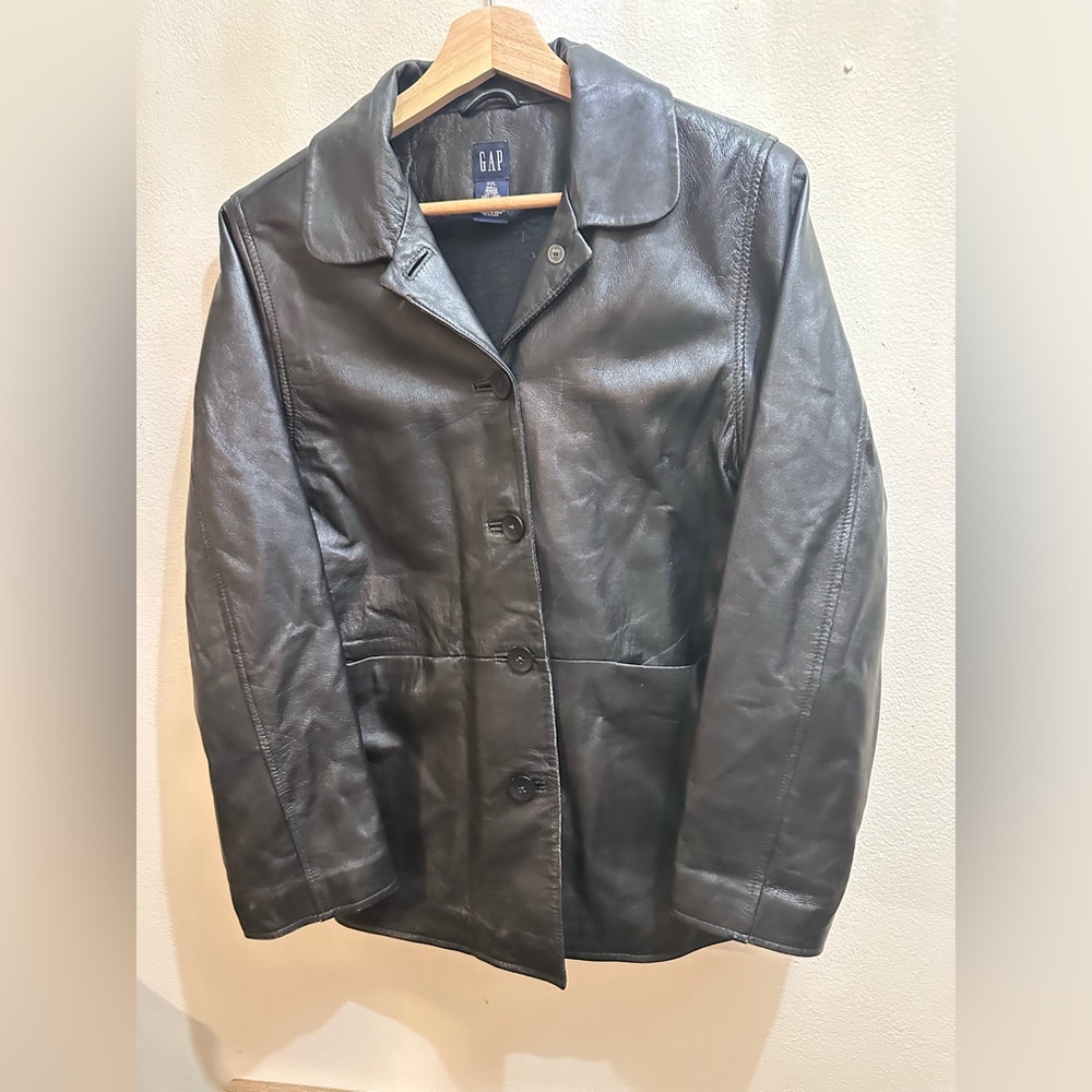 Vintage Gap Leather Jacket Size XXL